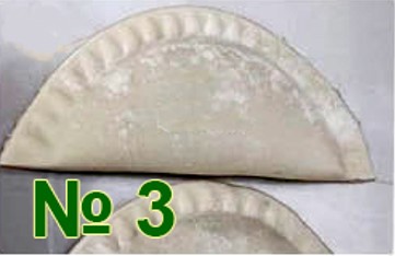 изделие.Формующий узел пельменного аппарата RoalMeat QT-100 №3 (полумесяц, ребр. края, 12х5см, 70гр)