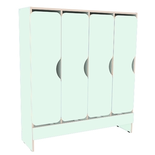 Шкаф для одежды детский 4-х секционный - Мята.jpg