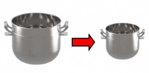 Дежа понижающая миксера STARMIX PL60 арт. VSPL60/40 (40 литров)